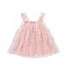 ZHAGHMIN Girls Spring Outfits Baby Dress Sleeveless Girls Tulle Suspender Princess Sunflower Toddler Girls Dress&Skirt Girls Dress 4 Years Floral Overall Dress Girls Flower Outfit Girls 4T Girl Dres