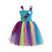 ZHAGHMIN 14 Year Girl Dress Toddler Girls Dress Summer Fashion Dress Princess Dress Casual Dress Tutu Mesh Skirt Outwear Flag Dress for Kids Monogram Dress Toddler And Plaid Kids Mystical Dress 5T D