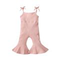 KI-8jcuD Easter Rompers Baby Toddler Girls Sleeveless Solid Ribbed Romper Suspenders Jumpsuit Clothes Toddler Summer Clothes Jumpsuit For Baby Girl Toddler Summer Pants 12 Month Baby Girl Clothes Su