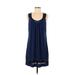 OC by Oleg Cassini Cocktail Dress - Shift: Blue Dresses - Women's Size 6