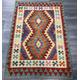 Handmade Authentic Vintage Afghan Kilim Area Rug 129x87cmcm Natural colours Small Rug Kids Rug Bedroom Rug Entryway Rug 100% wool