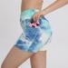 Levmjia Womens Shorts Plus Size Clearance Summer Tie-Dye Bike Short Compression Pocket Workout Leggings Yoga Shorts Pants