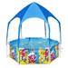 Bestway 6 x 20 Above Ground Round Swimming Pool with Shaded Canopy Sea