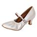 Cathalem Women s Modern Dance Shoes Indoor Dance Shoes Friendship Dance Square Dance Shoes National Standard Dance Shoes White 40