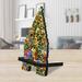Christmas Tree Teddy Bears Cell Phone Stand Christmas Decor | Wood Mobile Tablet Holder Charging Station Organizer - 892082C-DG
