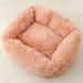 Wozhidaoke Seat Cushion Plush Dog Bed Calming Dog Cat Bed Soft And Fluffy Cuddler Pet Cushion Self Warming Puppy Beds Machine Washable Room Decor Couch Covers for 3 Cushion Couch Sofa Pink 36*27*6