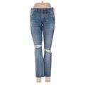 Madewell Jeans - Mid/Reg Rise: Blue Bottoms - Women's Size 25