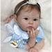 Reborn Dolls 19Inch Handmade Realistic Baby Dolls Soft Cloth Body with Toy Accessories Lifelike Reborn Baby Dolls Christmas Gift for Kids A12