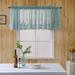 Lace Valances for Windows Lace Floral Embroidered Semi Sheer Curtain for Kitchen Cafe Dinning Bath Room 1 Pcs 53.97 X24.03