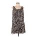 Kensie Casual Dress: Orange Leopard Print Dresses - Women's Size Medium