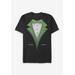 Men's Big & Tall St Patty'S Tux Graphic Tee in Black (Size 5XL)