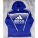 Adidas Jackets & Coats | Adidas Sweater Youth Large (14/16) Blue White Hoodie | Color: Blue/White | Size: Lb