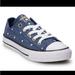 Converse Shoes | Converse Allstar Shoes, Denim With White Polka Dots, Size 13 Girls | Color: Blue | Size: 13g