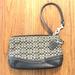 Coach Bags | Coach Signature Pattern Wristlet Euc. Only Used 1 Or 2 Times | Color: Black/Gray | Size: Os