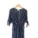 Michael Kors Dresses | Michael Kors Midi Dress. Size M. Navy Metallic Silver Stripe. Sparkle Moonlight | Color: Blue/Silver | Size: M