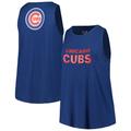 Women's New Era Royal Chicago Cubs Plus Size Tank Top