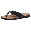 Zehentrenner TOMMY HILFIGER "TH ELEVATED BEACH SANDAL" Gr. 39, blau (dunkelblau) Damen Schuhe Zehentrenner