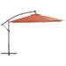 Aibecy Cantilever Umbrella with Aluminum Pole 137.8 Terracotta
