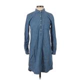 Old Navy Casual Dress - Shirtdress: Blue Dresses - Women's Size X-Small