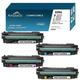 Amateck Compatible Toner Cartridge Replacement for HP CE270A 271A 272A 273A 650A 4 Pack for Color Enterprise CP5525 CP5525dn CP5525n CP5525xh M750dn M750n M750xh