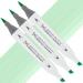 Artfinity Sketch Marker Sets - Vibrant Professional Dye-Based Alcohol Markers for Artists Drawing Students Travel & More! - [Mint Cream G2-1 - Set of 3]
