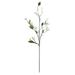9 Heads Artificial Magnolia Flowers Fake Real Touch Magnolia Bouquet for Floral Arrangements White Silk Long Stem Magnolia with Green Leaves for Tall Vase