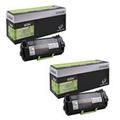 Original Multipack Lexmark MX810dxfe Printer Toner Cartridges (2 Pack) -62D2H0E