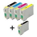 Compatible Multipack Epson Stylus Office B40W Printer Ink Cartridges (5 Pack) -C13T07114011