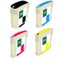 Compatible Multipack HP Colour InkJet cp1700d Printer Ink Cartridges (4 Pack) -C4844A