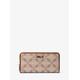 MK Hudson Empire Logo Jacquard Wallet - Luggage Brown - Michael Kors