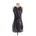 AMERICAN TWIST Los Angeles Casual Dress - Mini: Black Marled Dresses - Women's Size Small
