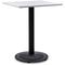 Blumfeldt - Table de bistrot style art nouveau - 60 x 72 x 60 cm - plateau rond marbre blanc - pied