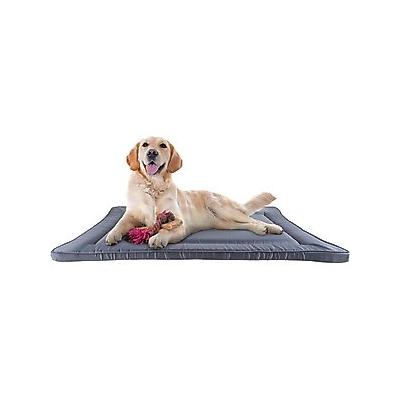 Pet Adobe Waterproof Crate Dog Bed, Gray, Large