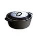 Lodge L10DOL3 7 qt Cast Iron Dutch Oven, Black