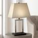 360 Lighting Open Window 22 3/4" High Brushed Nickel Modern Table Lamp