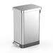 Qualiazero 13 Gallon Step on Trash Can Stainless Steel in Gray | 24.01 H x 11.02 W x 18.5 D in | Wayfair QZ10044
