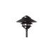 Three Tiered Black Outdoor LED Landscape Pagoda Light