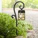 Almeria Textured Black Finish Outdoor Path Light