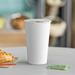 Nicole Fantini Disposable Poly Paper Hot Cups w/ Flat Tear-Back Lid For Hot/Cold Drink in White | 16 oz | Wayfair CU138-CUPS-1000