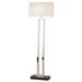 Robert Abbey Doughnut Collection Silver Finish Floor Lamp