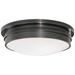 Roderick Collection Bronze 17" Wide Flushmount Ceiling Light