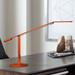 Gen 3 Equo Warm Light LED Orange Finish Modern Desk Lamp with Touch Dimmer