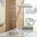 Cal Lighting Antique Brushed Steel Metal Adjustable Pole Pharmacy Desk Lamp