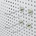 Deyuer 10Pcs Pegboard Hooks Straight Upturned Design Iron Shelf Display Hangers for Supermarkets Home Organization 10 cm 2