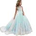 Girls Dresses Lace Princess Bridesmaid Pageant Tutu Tulle Gown Party Wedding Dresses For Toddler Girls