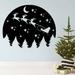 The Holiday Aisle® Christmas Night Scenery Wall Décor, Metal in Black | 24 H x 30 W x 0.12 D in | Wayfair 563C9C95BC2B4406A567B02373D5F3F7