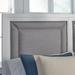 Rosecliff Heights Azaan Upholstered Panel Headboard Metal in Gray/White | 60 H x 63.25 W x 2.75 D in | Wayfair 23D7E33978C74C9C8A8D0B17D119C32D