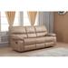 Betsy Furniture Microfiber Manual Rclining 3-seat Sofa Couch 8007