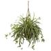 2' Artificial Spider Plant with Hanging Basket