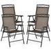 4pcs Patio Folding Chair Sling Portable Dining Chair